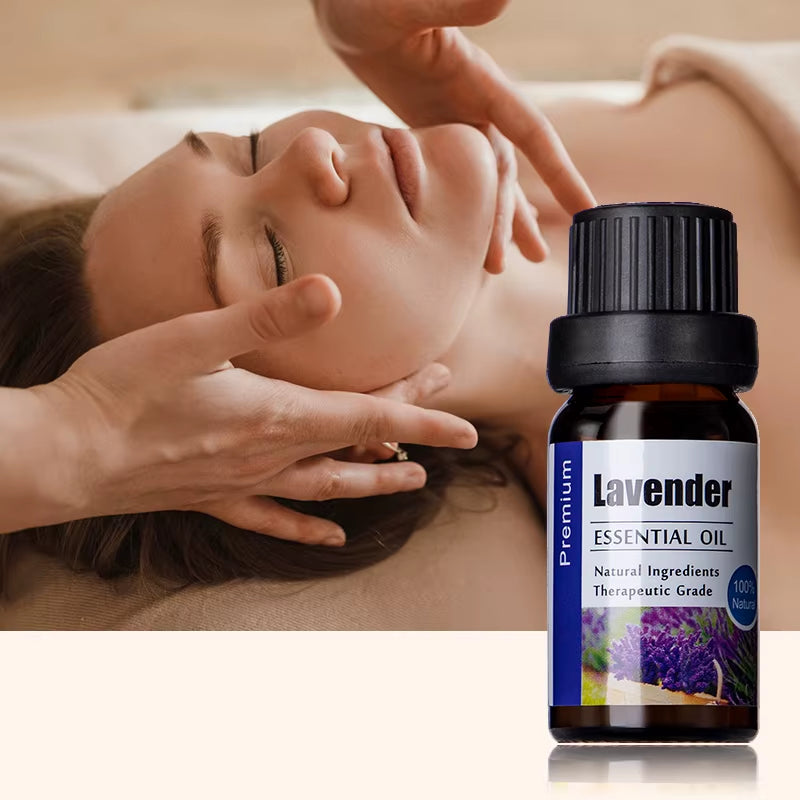 100% Pure Natural Organic Fragrance Essential Oil for Diffuser Body Massage Aromatherapy Essential Oil 10Ml